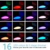 Chunace Toilet Bowl Night Light Motion Sensor, 16 Color Changing