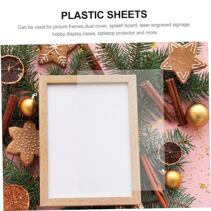 Gatuida 10 Pack Flame Retardant Plastic Sheets PVC Sheets for