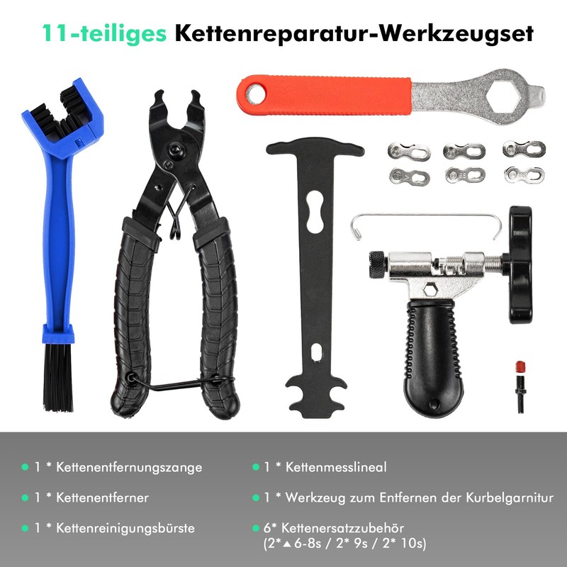 ETROBOT Chain Riveter Bicycle, Chain Lock Pliers, Chain Tester, Bicycle