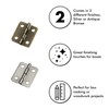 Silver Tone Mini Box Hinges 50 Sets and 200 Replacement