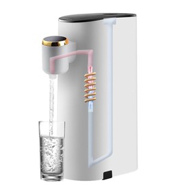 MACOLAUDER Hot Water Server, Japanese Version, Operating Unit, Temperature Adjustment of 25°C, 45°C, 60°C, 80°C, 100°C, Water Tank, Water Cap, Water Pipe, 3 Second High Speed Hot Water, Flash Warmer,