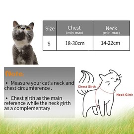 Proxima Direct Cat Harness with Lead, Escape Proof Harness Soft Adjustable Nylon Leash Leash Set for Cat Kitten Small Pet Walking (Black)