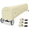 Swimming Pool Solar Reel Cover, 16Ft Heavy Duty Waterproof Solar