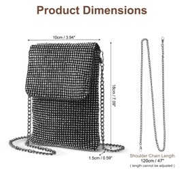 DTGN Evening Handbags Clutch Purses for Women, Crossbody Bag Crystal Rhinestone Purse Small Shoulder Bag Sparkly for Wedding Party Green