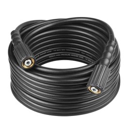 TOOLCY Pressure Washer Hose, 3400 PSI, 50 ft 1/4" Kink Resistant Power Washer Hose M22 Replacement for Ryobi, Troy Bilt, Greenworks, CRAFTSMAN High PressureWashers