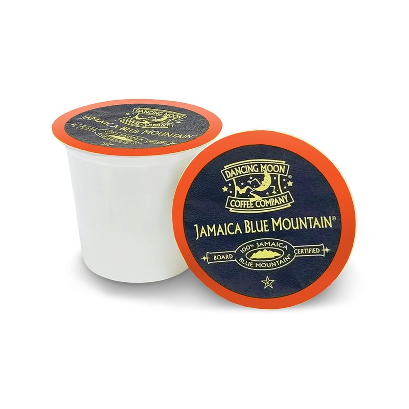 Dancing Moon Brand, 100% Pure Jamaica Blue Mountain Coffee Pods