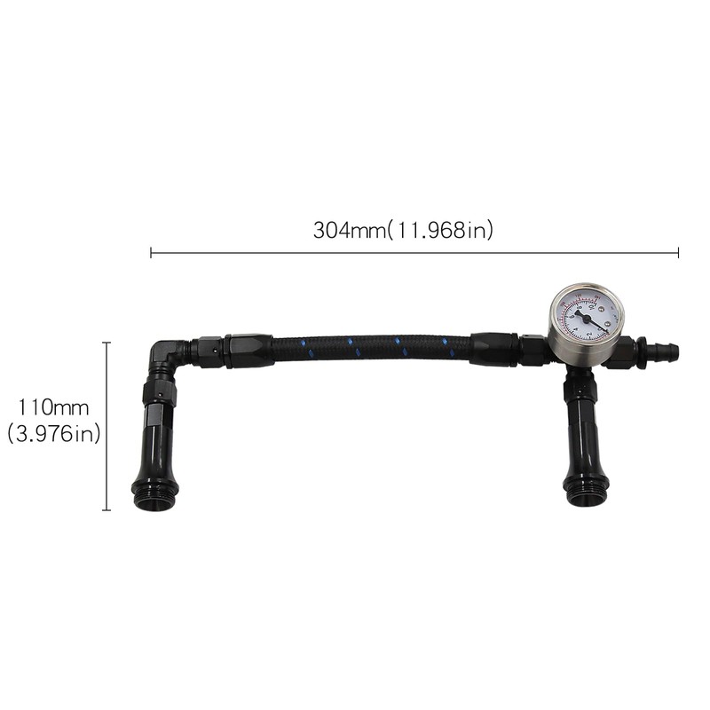 LVOUP 4150 Carburetor Fuel Line Kit AN6 Dual Feed Fuel