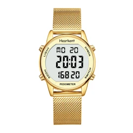 Women's Pedometer Watch, Waterproof Fitness Tracking Digital Watch, Without Bluetooth and App, Seniors Watch with Pedometer Calorie Counter, Sports Watch for Walking/Running