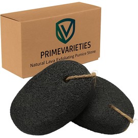 2 piezas de piedra pómez natural, herramientas de pedicura de lava negra, removedor de callos y durezas para pies y manos, exfoliante con lima para pies para eliminar piel muerta y call