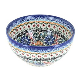 Blue Rose Polish Pottery Ashley Cereal/Soup Bowl