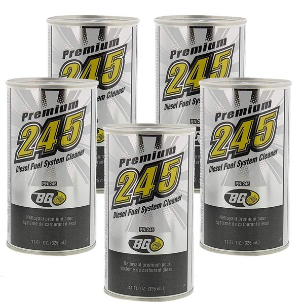5 cans of BG 245 Premium Diesel Fuel System Cleaner