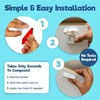 Upgraded Invisible Baby Proofing Cabinet Latch Locks (10 Pack) -