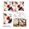 Akodm Large Red Floral Peel and Stick Wallpaper Bold Removable