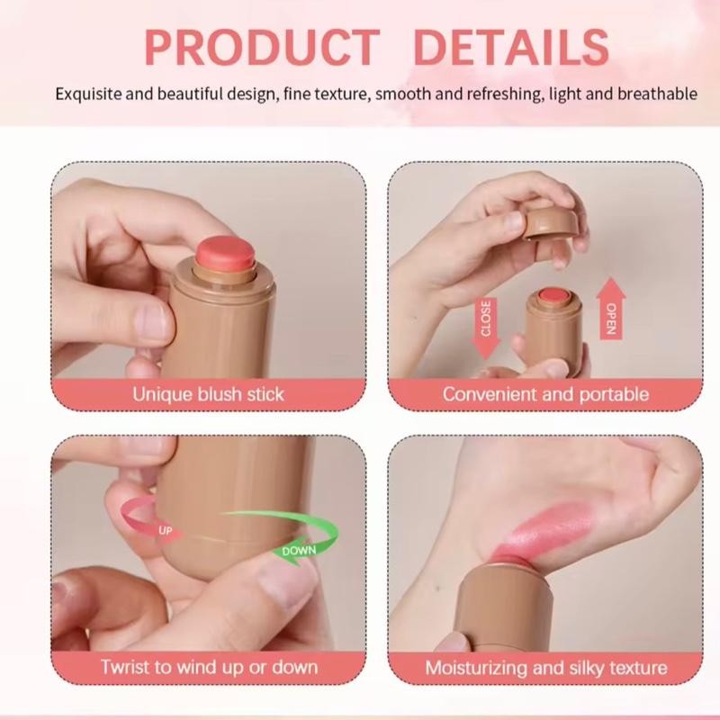 Long Lasting Silky Blush Stick 53GK-01 Waterproof Multi-functional Lipstick &