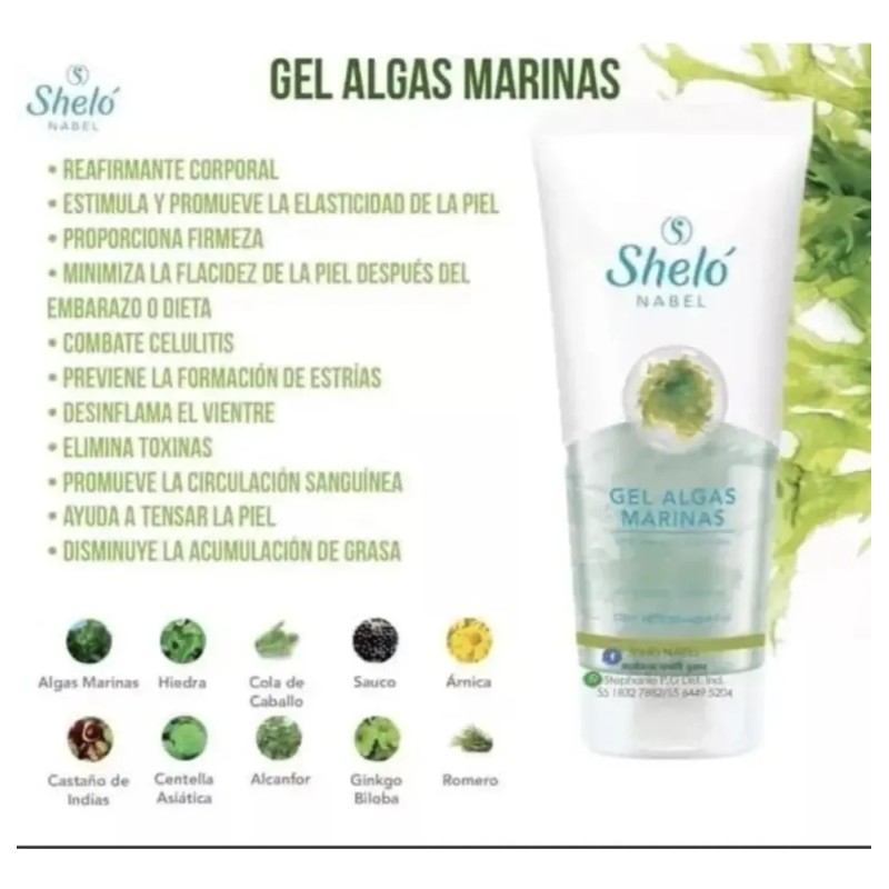 Gel Algas De La Vida Reductor Sheló Nabel