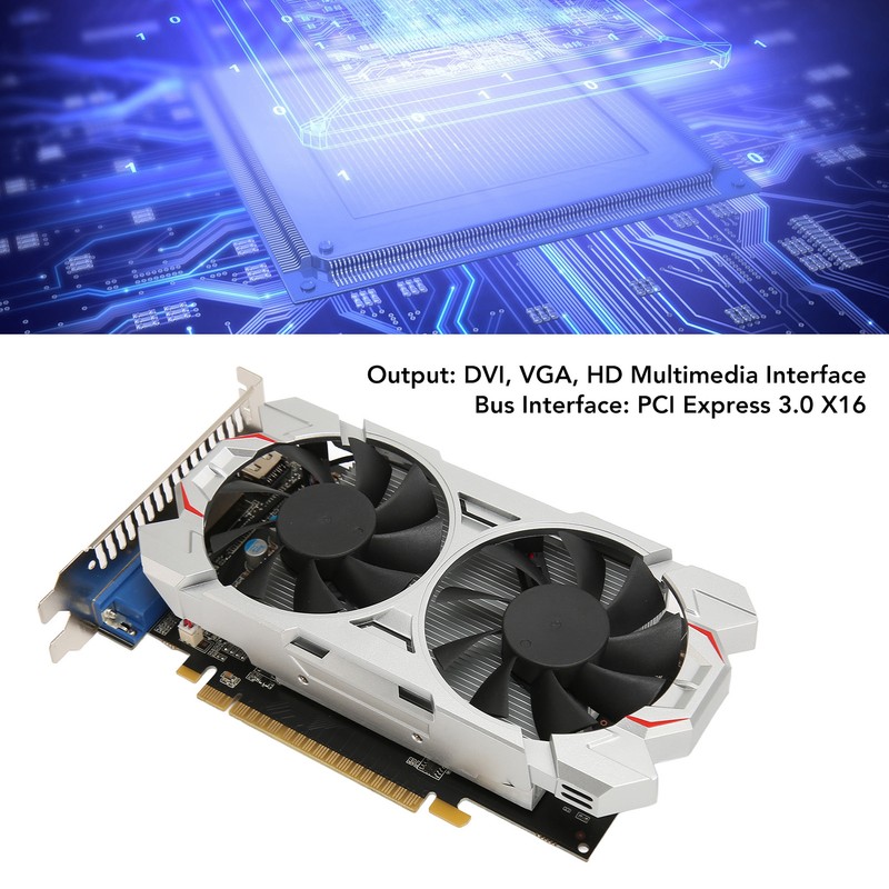 Desktop Graphics Card 2GB DDR5 128bit 928/5400MHz PCI Express 3.0