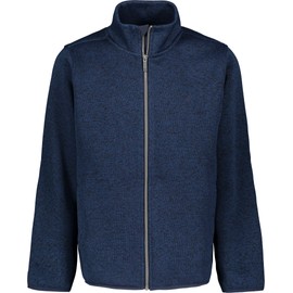 Nautica Boys' Full Zip Fleece Jacket, Kangaroo Pockets, Made With Lightweight Fleece, Navy Heather, 8