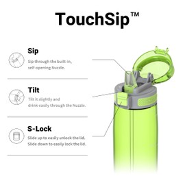 Super Sparrow TouchSip Water Bottle, 750 ml, BPA-Free, Ideal Sports Bottle, Straw Tritan Bottle for Sports, Outdoor and Camping, Lightweight, Sustainable
