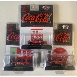 M2 Machines AUTO JAPAN DATSUN / NISSAN SCALE M2 MACHINES FAIRLADY SKYLINE SET OF 3 COCA COLA