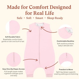 littogoose 1.0 TOG Toddler Sleep Sack with Legs, Baby Wearable Blanket for 6-18-36 Months 3T-4T, Early Walker Baby