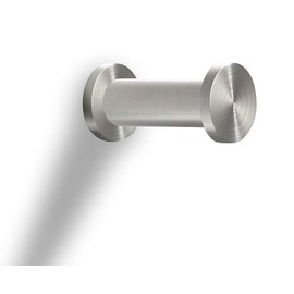 PHOS Design Wall Hook, Solid Stainless Steel, Diameter 2 x 4 cm, Matt Polished, Concealed Screw Connection, Coat Hooks, Towel Hooks, Bathrobe Hooks, Kitchen Hooks, Key Hooks, Coat Hooks