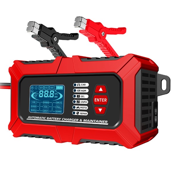 VTWTV 3 in 1 Car Battery Charger and Battery Tester