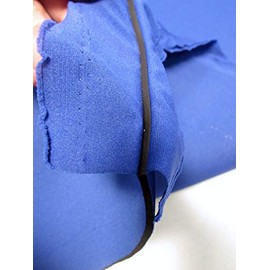 BIGZFABRIC® Neoprene Bonded Sponge Waterproof Wetsuit Fabric Royal Blue 1mm Thick Sold by The Foot and Yard (1 Yard)