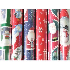 Holiday Wrapping Paper - 300 Square Feet (300 Square Feet, Christmas Designs)