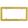 N/A Nugget Gold Metal Textured License Plate Tag Frame Holder