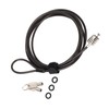 Laptop Cable Lock with 2 Keys Adjustable Length Flexibility Theft