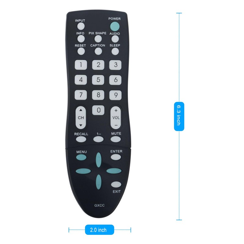 GXCC Replacement Remote Control Applicable for Sanyo TV DP26649 DP26640