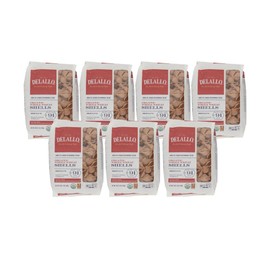 DeLallo Whole Wheat Pasta Shells, 1 Pound Bag, 7 Pack, Made with 100% Organic Whole Wheat Flour, High Protein, Made in Italy