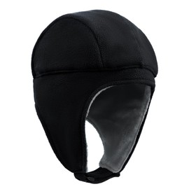 Winter Warm Cycling Skull Cap Thermal Fleece Hood Bike Cycle Beanie Winter Hat for Men Women Windproof Ear Protection Ski Cap Headwear for Outdoor Sports Skiing Riding Biking Motorcycling Running