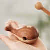 Woodfish Wooden Buddhist Altar Ebony and Maple Wooden Fish Mini