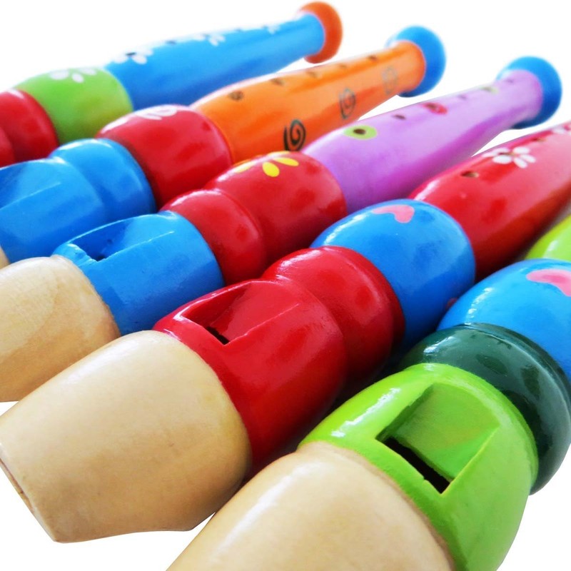 Keepdrum KFL1 Wooden Flute For Children Green