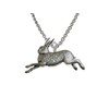 Kiola Designs Running Rabbit Hare Pendant Necklace