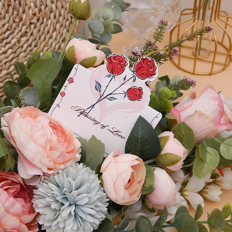 moin moin 2409me343 Message Card Bouquet 42 Count Bulk Set