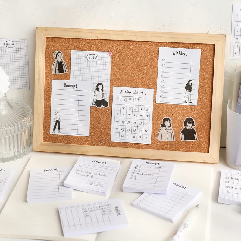 Operitacx 16pcs Nonstick Memo Pads for Notes and Schedules Blank