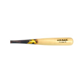 Annex Model Y7 Maple Wood Baseball Bat (Youth) (Flame Handle/Clear Coat Barrel, 28-Inch/25-Ounce)