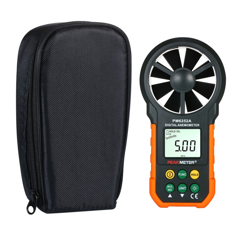 PEAKMETER Handheld Anemometer Portable Wind Speed Meter CFM Meter Wind