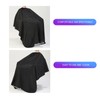 Nicoc Professional Salon Barber Cape,Waterproof Polyester Hair Cutting Cape,Unisex,Black, Large