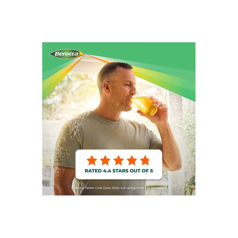 Berocca Energy Vitamin B & C Mango & Orange Flavour
