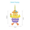 LAMEK 12 Easter chicks craft kit for children, Easter pendant