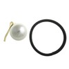 VingTAINE H7161 Single Grain Pearl Hair Cuff (M) Pony Hook
