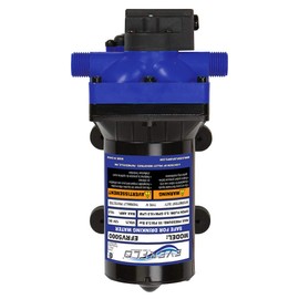 Everflo RV (Fresh Water) EFRV5000-BOX 12V Diaphragm Pump - 5.0GPM, 55 PSI Max, 1/2" NPSM Ports