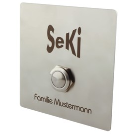 SeKi 19161 Stainless Steel Push Button Diameter 19 mm Touch Button Curved Head Shape Screw Connection Bell Push Button