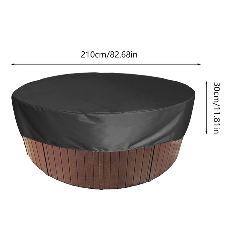 Round Hot Tub Cover Insulated, 80'' x 12''Anti UV Outdoor