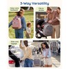 Baby Diaper Bag with Waterproof Changing Pad, Dark Gray