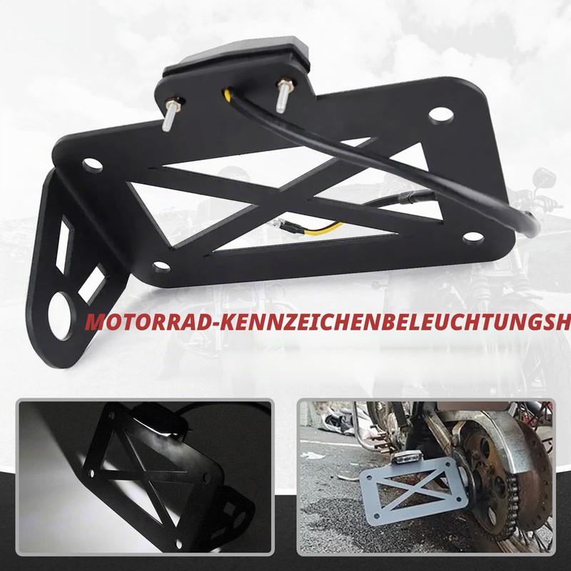WingFly Motorcycle License Plate Holder - License Plate Holder for