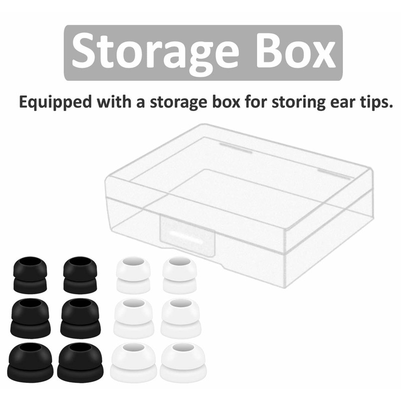 6 Pairs Double Flange Compatible with Beats Fit Pro Ear